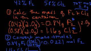 Dalton's Law of Partial Pressures Example Calculation