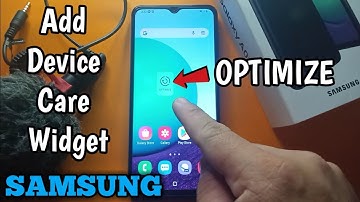 How to Add Device Care Widget on Samsung Galaxy A02 "Optimize"
