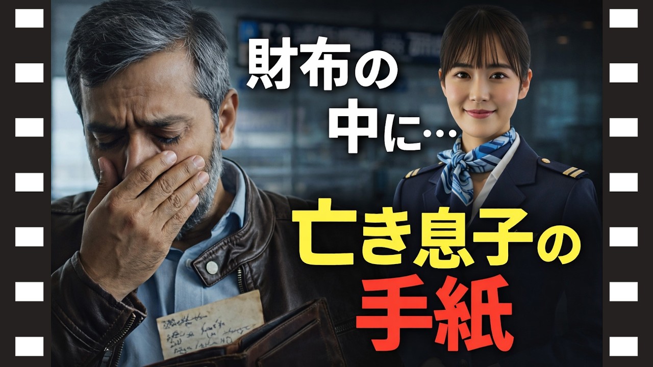 【海外の反応】外国人が号泣…戻った財布の中に亡き息子の手紙｜元CA実話