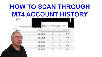 How to scan MT4 Account History - 3 ways