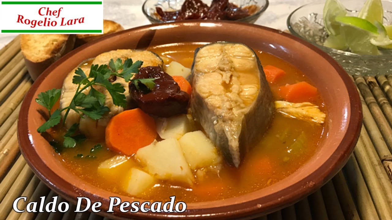 CALDO DE PESCADO, DELICIOSA RECETA! - YouTube