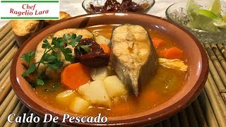 Receta para caldo de pescado rojo con tomates molidos