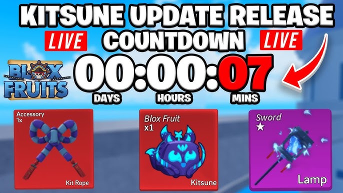 BLOX FRUITS KITSUNE UPDATE RELEASE OFFICIAL COUNTDOWN 