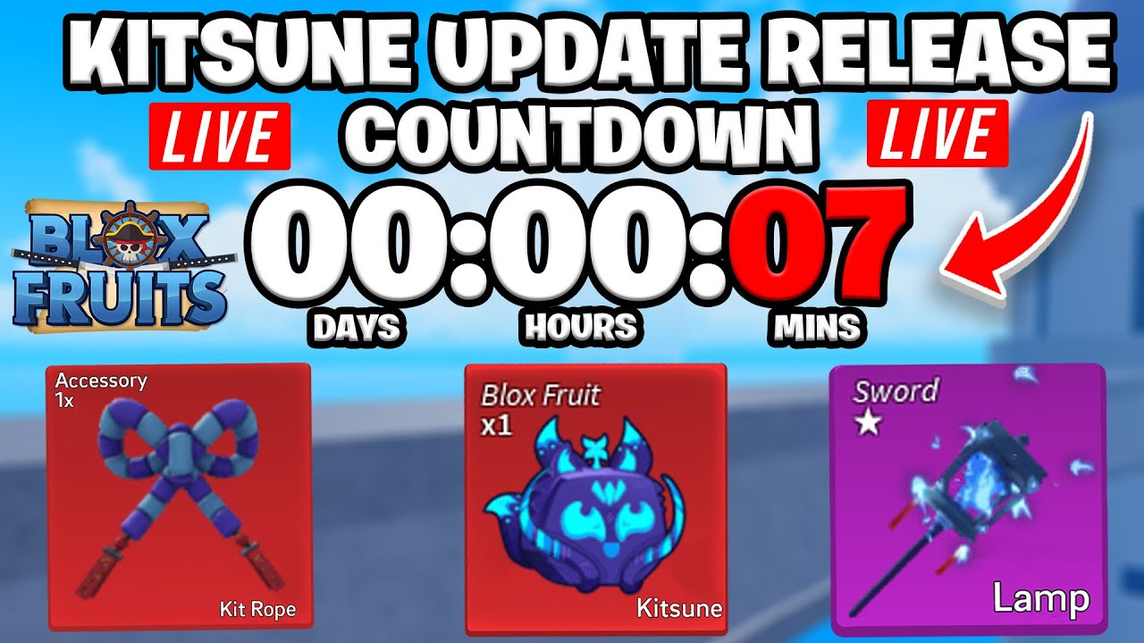 Blox Fruits Update 21 Kitsune  Realease Date & Countdown ⭐