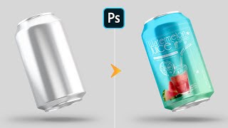 How To  Create Realistic Soda Can  Mockup in Photoshop |Mockup Photoshop Tutorial |Mockup Design Art