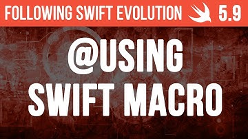 Swift Macro to Implement Using functionality