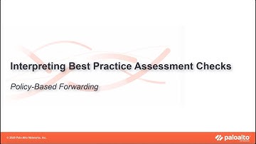 Policy Based Forwarding - Interpreting BPA Checks - Policies