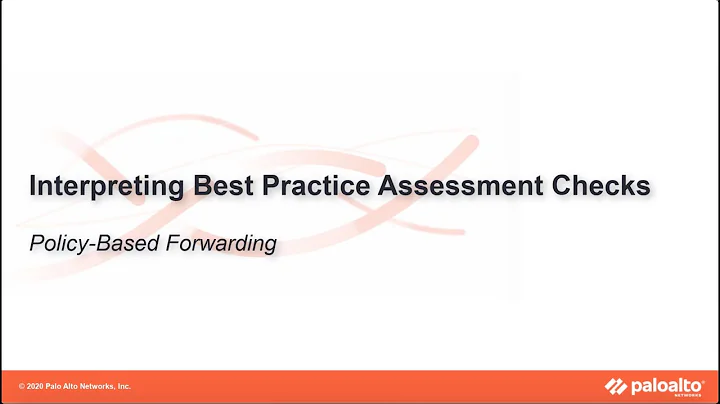 Policy Based Forwarding - Interpreting BPA Checks - Policies