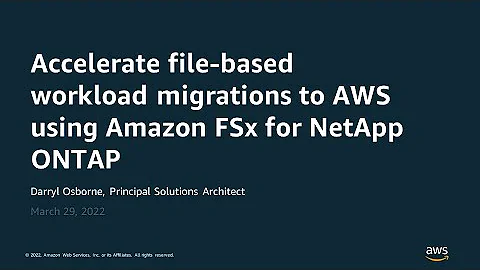 Launch and run Amazon FSx for NetApp ONTAP file systems - AWS Virtual Workshop