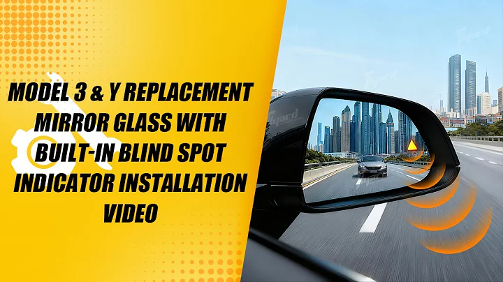Model 3 & Y Replacement Mirror Glass with Built-in Blind Spot Indicator Installtion Video