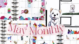 Plan With Me  | May 2024 Monthly | Happy Planner | 4 Planners
