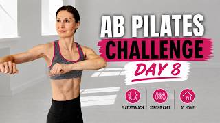14 Day AB Pilates Challenge | Day 8 | Flat Stomach &amp; Strong Core At Home