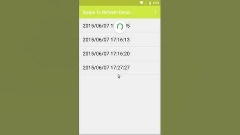 How To Implement Swipe To Refresh Material Design UI Pattern Demo