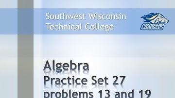 Math Review - Algebra Chapter Practice Set 27 problems 13&19 "Equations w/ Variables on Both Sides"