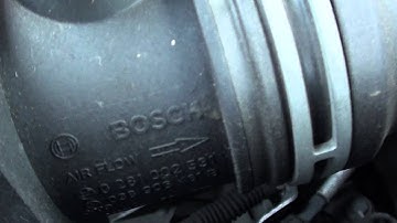 VW Jetta MAF Mass Airflow Meter Sensor Location Video