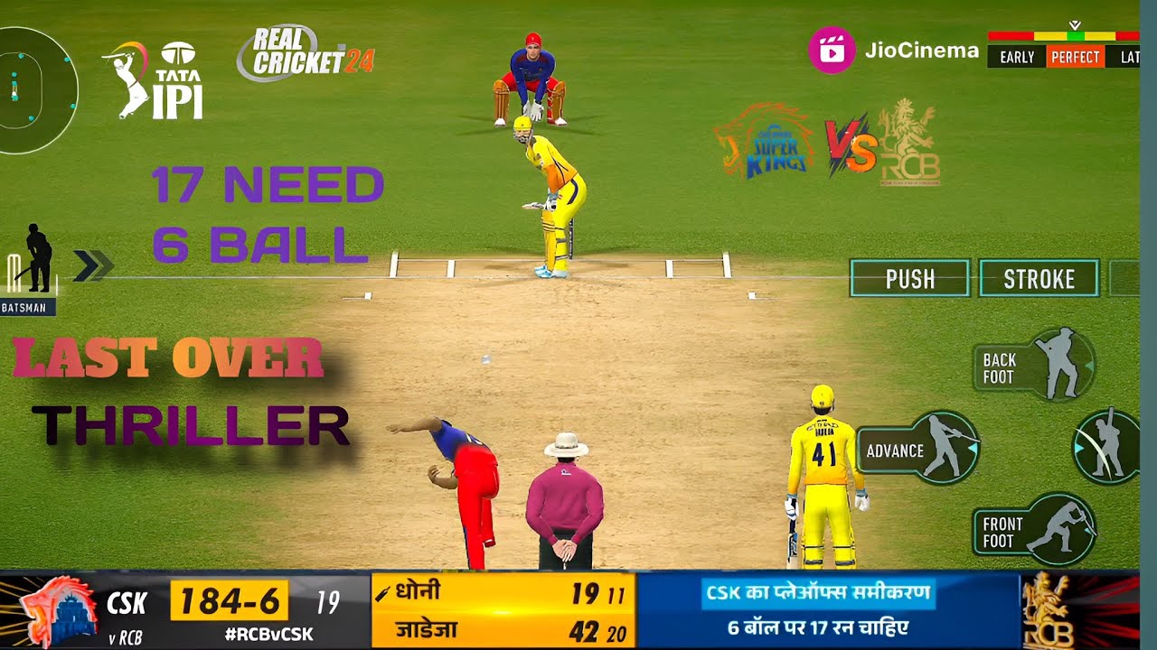 CSK VS RCB Last Over Thriller 17 Need 6 Balls Ipl 2024 Last Over Drama ...
