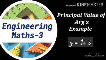 Example on principal value of argument z