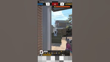 POV HIPED 1 VS 3 CLUCH ON OVERPASS #shorts #cs2