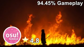 osu!mania: 4.8★ BLASTBURN - BlackY (94%)