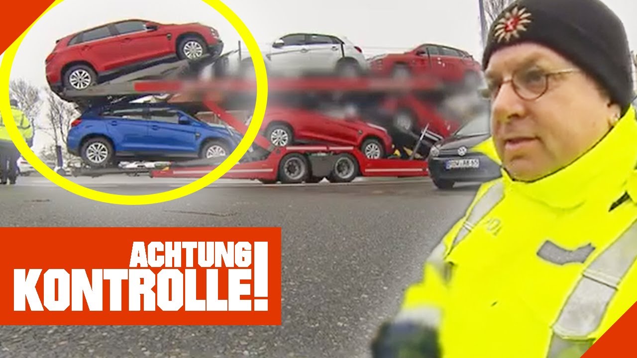 Wahnsinn! LKW hat 2 Autos zu viel geladen! | Achtung Kontrolle | Kabel Eins
