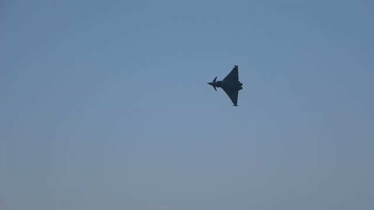 Air Show Motril 2023, 11.06.23, Eurofighter Typhoon, 4K.