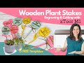 How to Make Custom Wooden Plant Stakes using the xTool M1 Laser Engraver (Plant Markers)