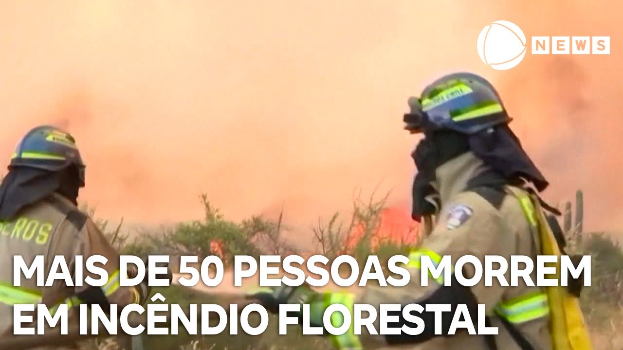 Mais de 50 pessoas morreram durante incêndio florestal, no Chile