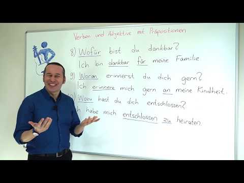 Almanca B2 Orta İleri Seviye Ders - 30 Verben und Adjektive mit Präpositionen - Almanca Fiiller