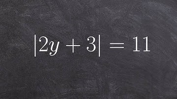 Solving a Basic Absolute Value Equation by Creating Two Cases