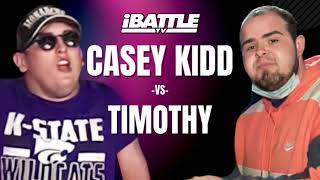 CASEY KIDD vs TIMOTHY | Rap Battle | iBattleTV “Crunch Time”