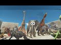Dinosaur Race 1 - Part 2 - Animal Revolt Battle Simulator