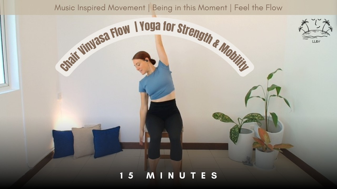 Chair Vinyasa Flow | 15-min | Yoga for Strength & Mobility (with music)