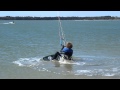 Cours de kitesurf  comment faire un waterstart  one launch kiteboarding