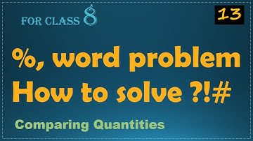 Word problems of Percentage | comparing quantities class 8 | comparing quantities | doonmath | maths