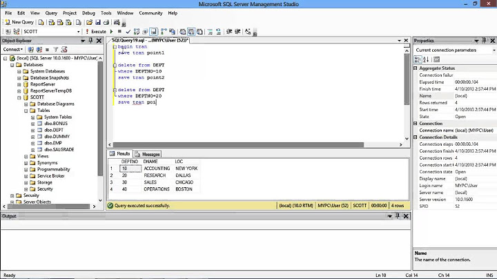 Transactions in SQL