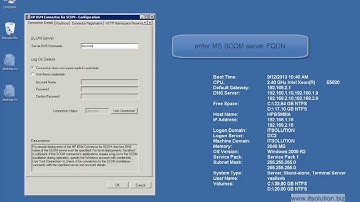 Configure HP BSM Connector SCOM 2.0 connection tab