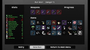 Brotato - Danger 5 Artificer Win (Waves 17-20) WARNING:  Flashing/Strobe like Images