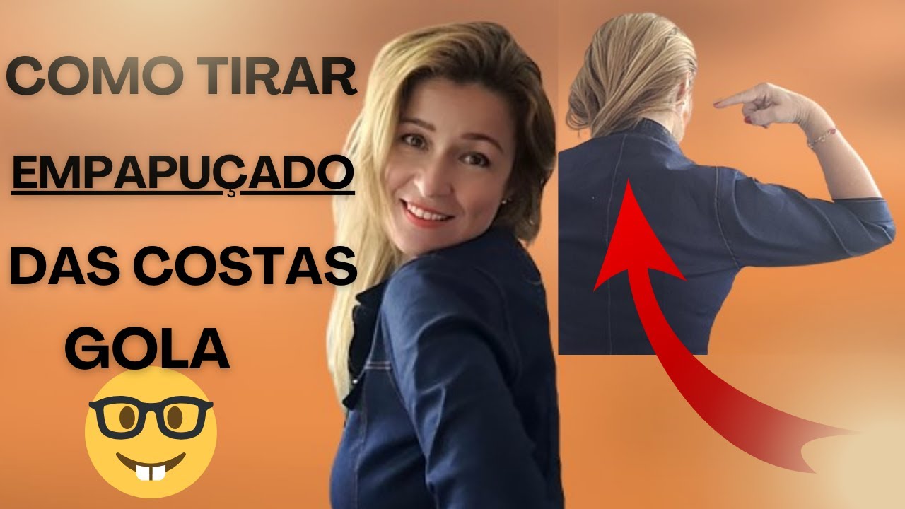 COMO TIRAR EMPAPUÇADO DAS COSTAS PERTO DA GOLA NO OMBRO  MACACÃO CAMISA JAQUETA VESTIDO BLUSA (DIY)