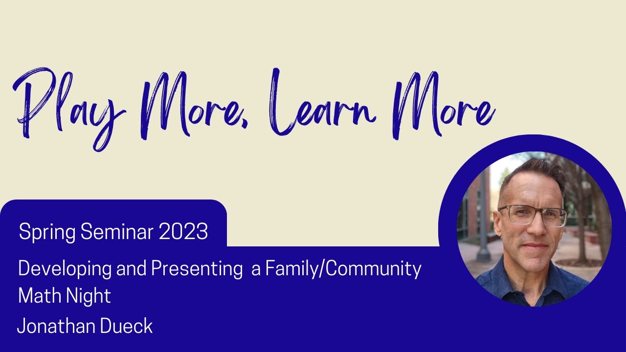 Developing and presenting a Family/Community Math Night