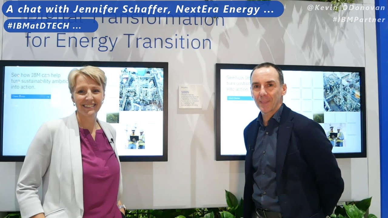 A chat with Jennifer Schaffer from NextEra Energy ... #IBMatDTECH - YouTube