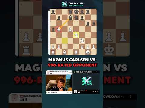 Magnus SACRIFICES HIS QUEEN Into CHECKMATE Against 996-Rated Player 😱😅