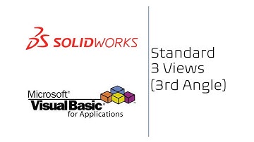 Solidworks VBA Macro – Standard 3 View 3rd Angle