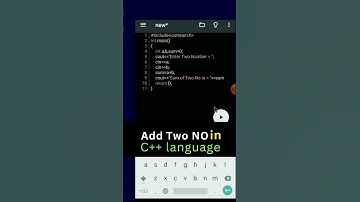 Add Two No in C++ 😍💕👍 #coding #shorts #viral c++ code | my second program of c++