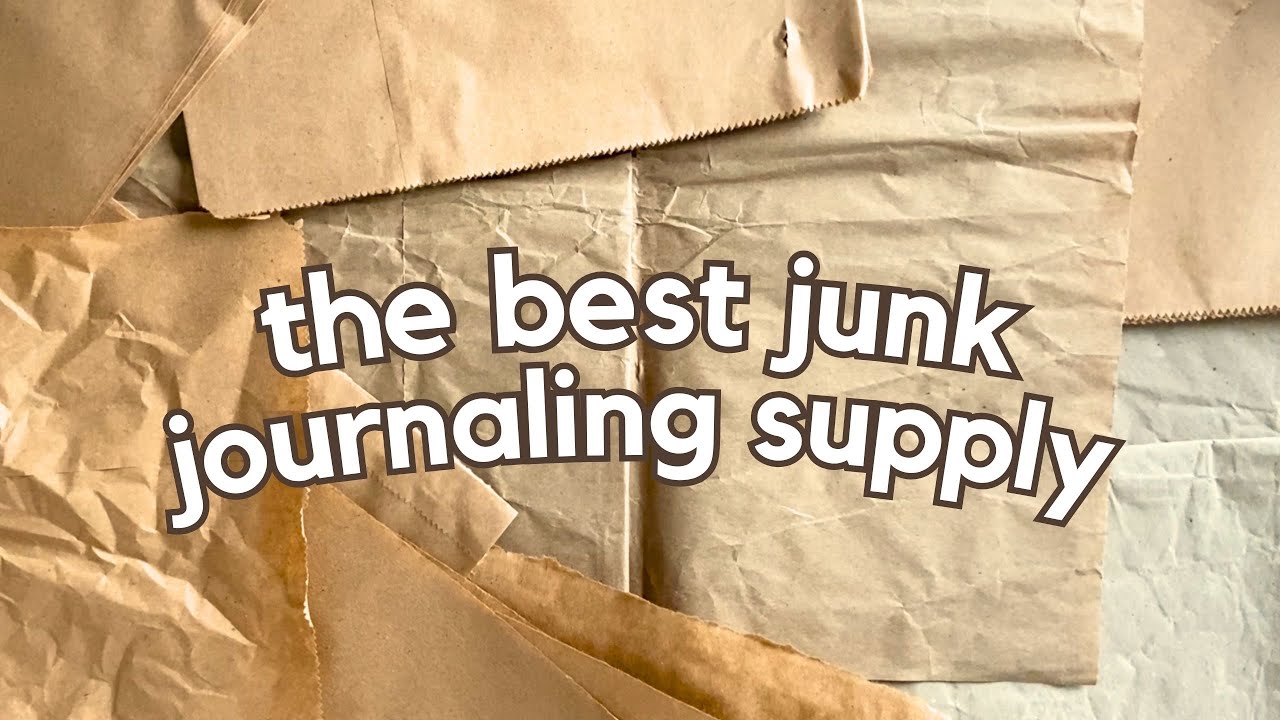 How to make junk journal papers with free brown paper packaging