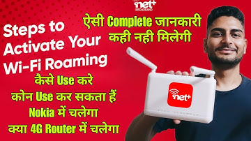 Netplus Wifi Roaming Complete Information/ Kaise Activate kare Netplus wifi Roaming| #techpatri