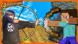 Minecraft Vs. Bushcraft - The Bow and Arrow Build