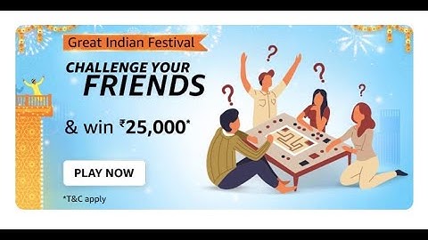 Amazon Great Indian Festival Quiz Answers Today |6 October 2022 | Daily Quiz Time