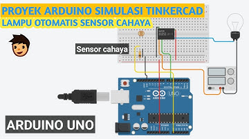 MEMBUAT LAMPU OTOMATIS DENGAN SENSOR CAHAYA LDR TUTORIAL TINKERCAD ARDUINO#arduino #tinkercadarduino