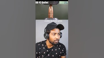 Ak47 Bullet vs hydraulicpress machine  | #shorts