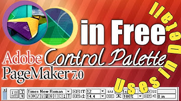 Pagemaker me control palette sikhe detail me computer par